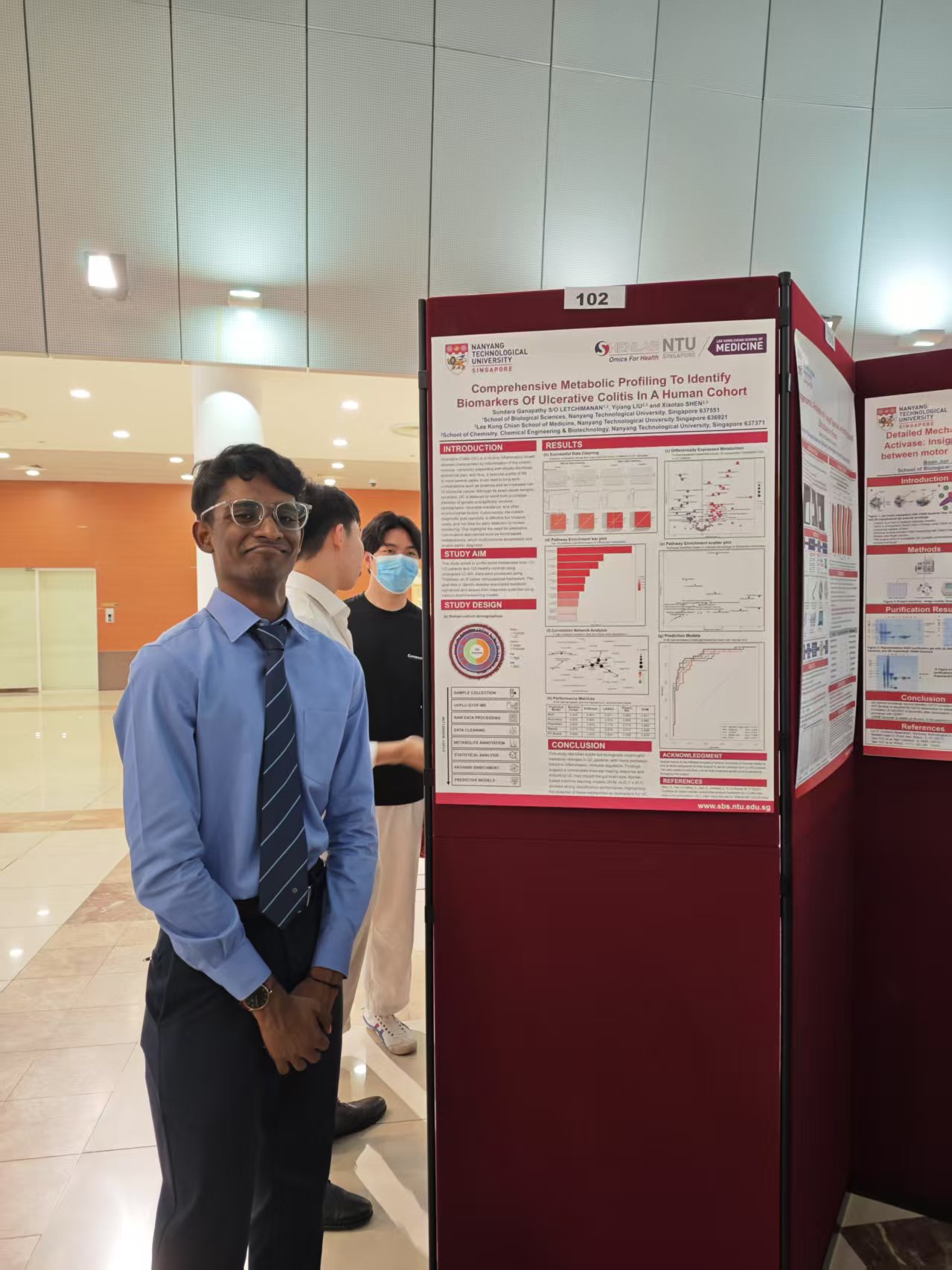 Sundara at the poster session