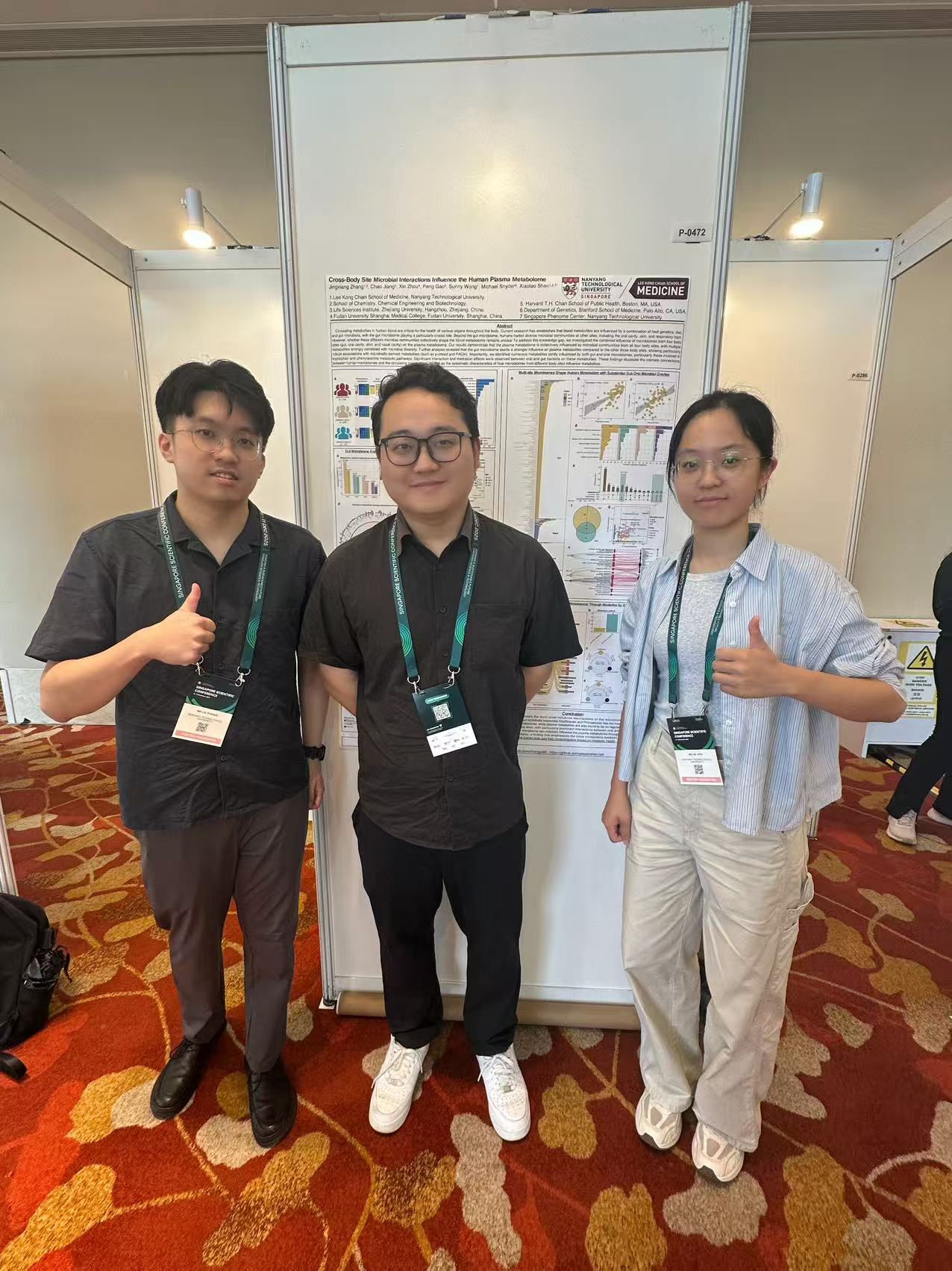 Yijiang LIU, Jingxiang ZHANG and Yifei GE at the conference