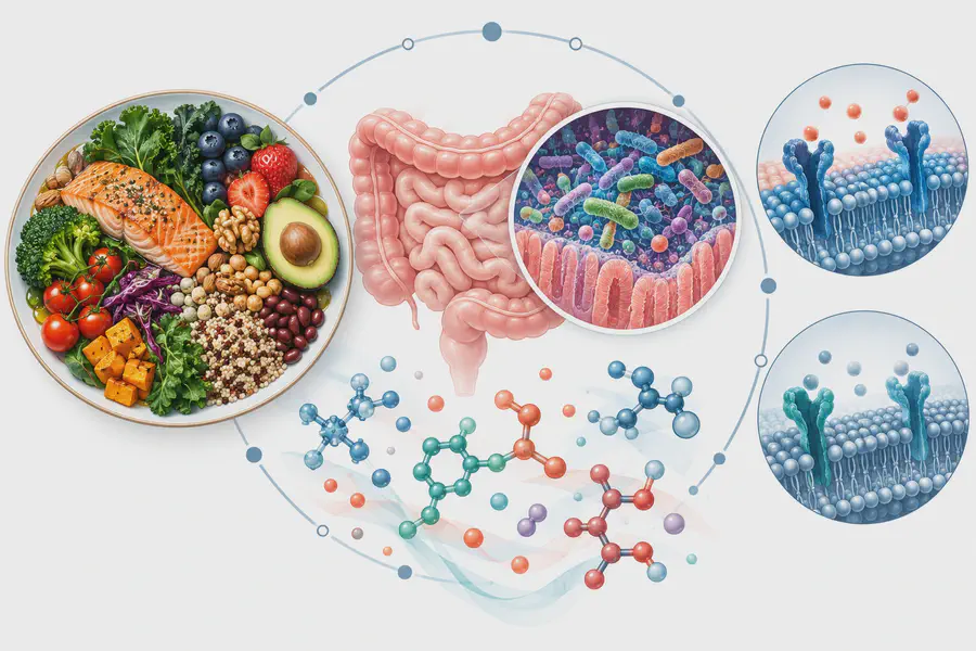 Concept illustration: Insulin resistance modifies longitudinal multi-omics responses to habitual diet